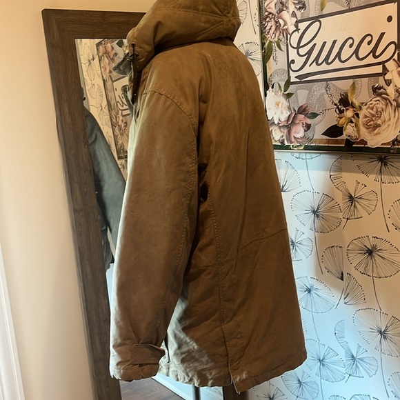 Rainforest L Men's Tan Hooded Jacket - Picture 5 of 5